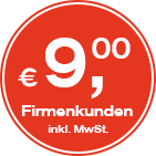 9,00 € für Firmenkunden