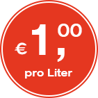 Scheibenwischwasser 1,00 € pro Liter